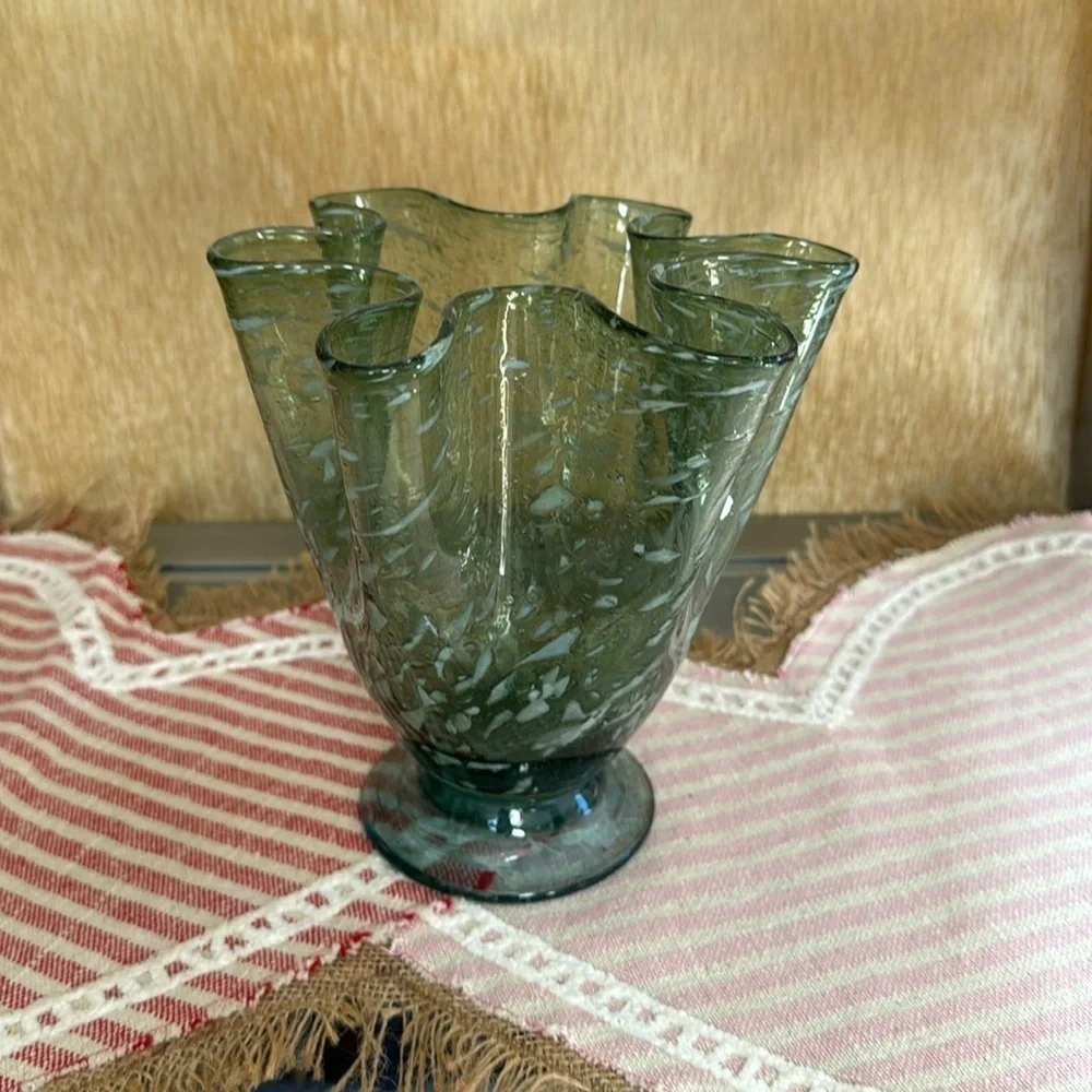 Handmade vase 7” tall